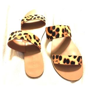 J. Crew leopard print sandals